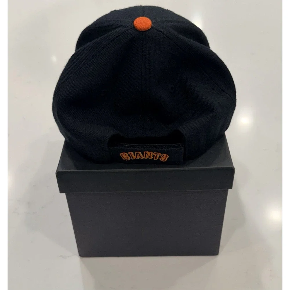47 Brand San Francisco Giants Major League Baseball Cap Hat Black Orange OSFM